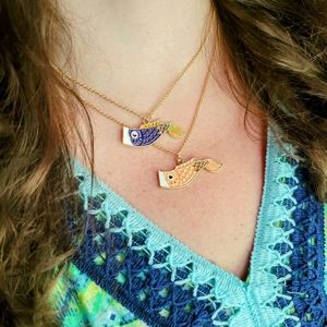 Koi Fish Carp Feng Shui Far East Layer Trendy Necklaces